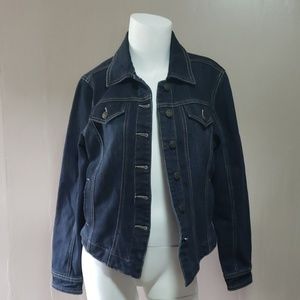 Live a little Denim Jacket Sz Small
